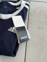 Vorschaubild 5 von Kinder T-Shirt Gr. 134 Blau Sportlich Kurzarm Streifen Logo