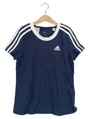 Vorschaubild 1 von Kinder T-Shirt Gr. 134 Blau Sportlich Kurzarm Streifen Logo
