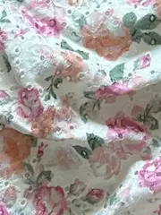 Vorschaubild 5 von Damen Sommerkleid Gr. 38/M Blumenmuster Rüschen Schnürung Mehrfarbig