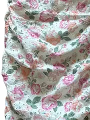 Vorschaubild 4 von Damen Sommerkleid Gr. 38/M Blumenmuster Rüschen Schnürung Mehrfarbig