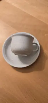 Vorschaubild 2 von Thomas Trend Kaffeetasse mit Untertasse Weiß Porzellan Rillendekor