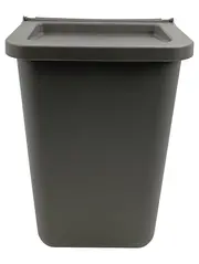 Vorschaubild 1 von Mülleimer mit Deckel Grau Kunststoff 10L Minimalistisch