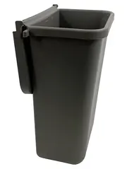 Vorschaubild 2 von Mülleimer mit Deckel Grau Kunststoff 10L Minimalistisch