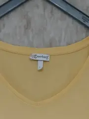 Vorschaubild 2 von Damen T-Shirt Gelb Gr. 40/L Casual 3/4-Arm