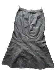 Vorschaubild 2 von Damen Jeansrock Midirock Grau Gr. 40 Denim Klassisch