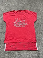 Vorschaubild 2 von Damen T-Shirt Braun XL Fransen Bohemian