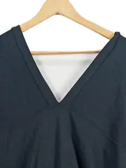 Vorschaubild 2 von Damen Freizeitkleid Gr. 38;M Schwarz Baumwolle Minimalistisch