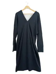 Vorschaubild 1 von Damen Freizeitkleid Gr. 38;M Schwarz Baumwolle Minimalistisch