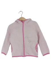 Vorschaubild 1 von Strickjacke Mädchen Gr. 110 Rosa Melange Kapuze Reißverschluss