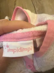 Vorschaubild 2 von Strickjacke Mädchen Gr. 110 Rosa Melange Kapuze Reißverschluss