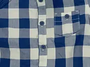 Vorschaubild 3 von L.O.G.G. Baby Hemd kariert Gr. 68 blau weiß Kurzarm Baumwolle