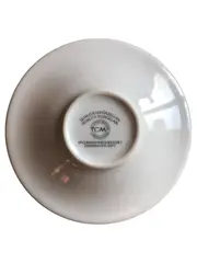 Vorschaubild 2 von Espressotasse Untertasse Porzellan Braun Florales Muster 7cm