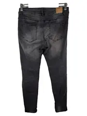 Vorschaubild 2 von Hand Work Denim Destroyed Jeans Damen Grau Skinny Stretch W28/36 Baumwolle Mix