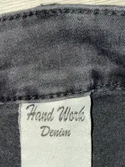 Vorschaubild 7 von Hand Work Denim Destroyed Jeans Damen Grau Skinny Stretch W28/36 Baumwolle Mix