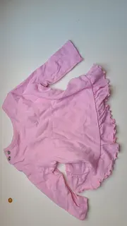 Vorschaubild 4 von Baby Body Mädchen Gr. 62 Pink Panda Motiv Rüschen Baumwolle
