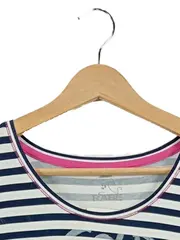 Vorschaubild 3 von Damen T-Shirt Gr. 46 Mehrfarbig Gestreift mit Print Casual