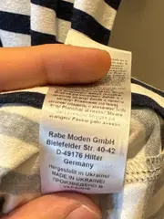 Vorschaubild 6 von Damen T-Shirt Gr. 46 Mehrfarbig Gestreift mit Print Casual