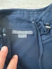 Vorschaubild 4 von Sweatjacke Damen Gr. 46/3XL Casual Blau Baumwolle Reißverschluss