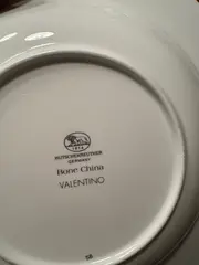 Vorschaubild 2 von Valentino Suppenteller Porzellan Weiß 21 cm Elegant Festlich