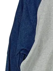 Vorschaubild 5 von Sweatshirt Damen Gr. M Raglanärmel Denim Grau Blau Pullover