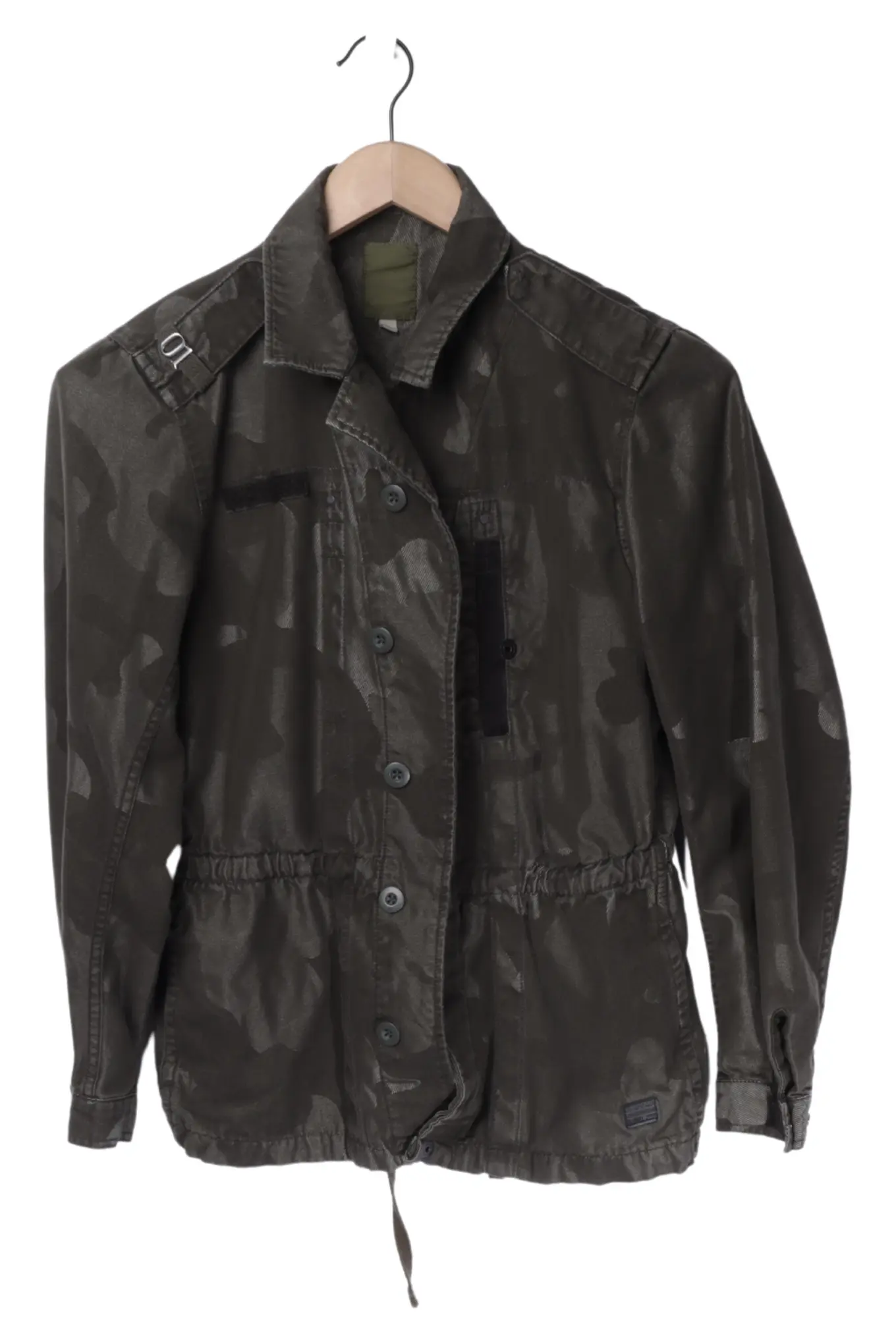 G-STAR RAW Damen Outdoorjacke Gr. 38/M Grün Camouflage Military Stil