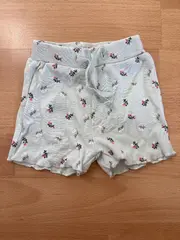 Vorschaubild 2 von Baby Mädchen Shorts Blumenmuster Gr. 50 Mint Grün 0-1M