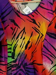 Vorschaubild 3 von Damen Freizeitkleid 46;3XL Mehrfarbig Animal-Print Zebramuster