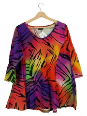 Vorschaubild 1 von Damen Freizeitkleid 46;3XL Mehrfarbig Animal-Print Zebramuster