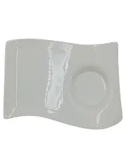 Vorschaubild 1 von Untertasse Unterteller Weiß Fine China 23cm Modern