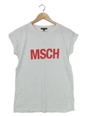 Vorschaubild 1 von MOSS COPENHAGEN Damen T-Shirt Gr. 34/XS Weiß Streetwear Casual MSCH