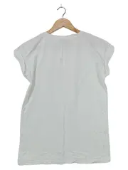 Vorschaubild 2 von MOSS COPENHAGEN Damen T-Shirt Gr. 34/XS Weiß Streetwear Casual MSCH