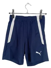 Vorschaubild 1 von Kinder Sport Shorts Gr. 152 Blau Uni Polyester Zugband