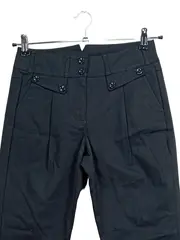 Vorschaubild 2 von TAIFUN Stoffhose Damen Gr. 34 Schwarz Baumwolle Elegant Business