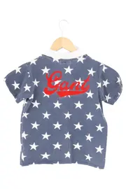 Vorschaubild 2 von Kinder Poloshirt Gr. 128 Blau Sterne Casual Kurzarm