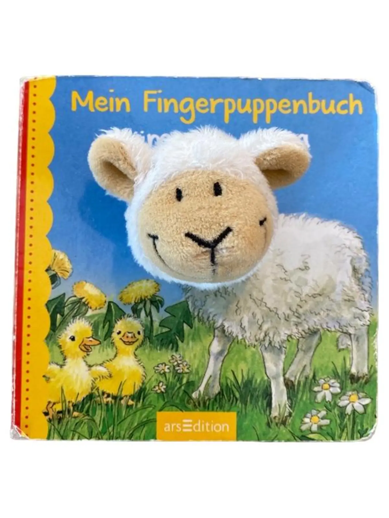 arsEdition Mein Fingerpuppenbuch Kleines Schaf Baby Kinderbuch Pappbilderbuch