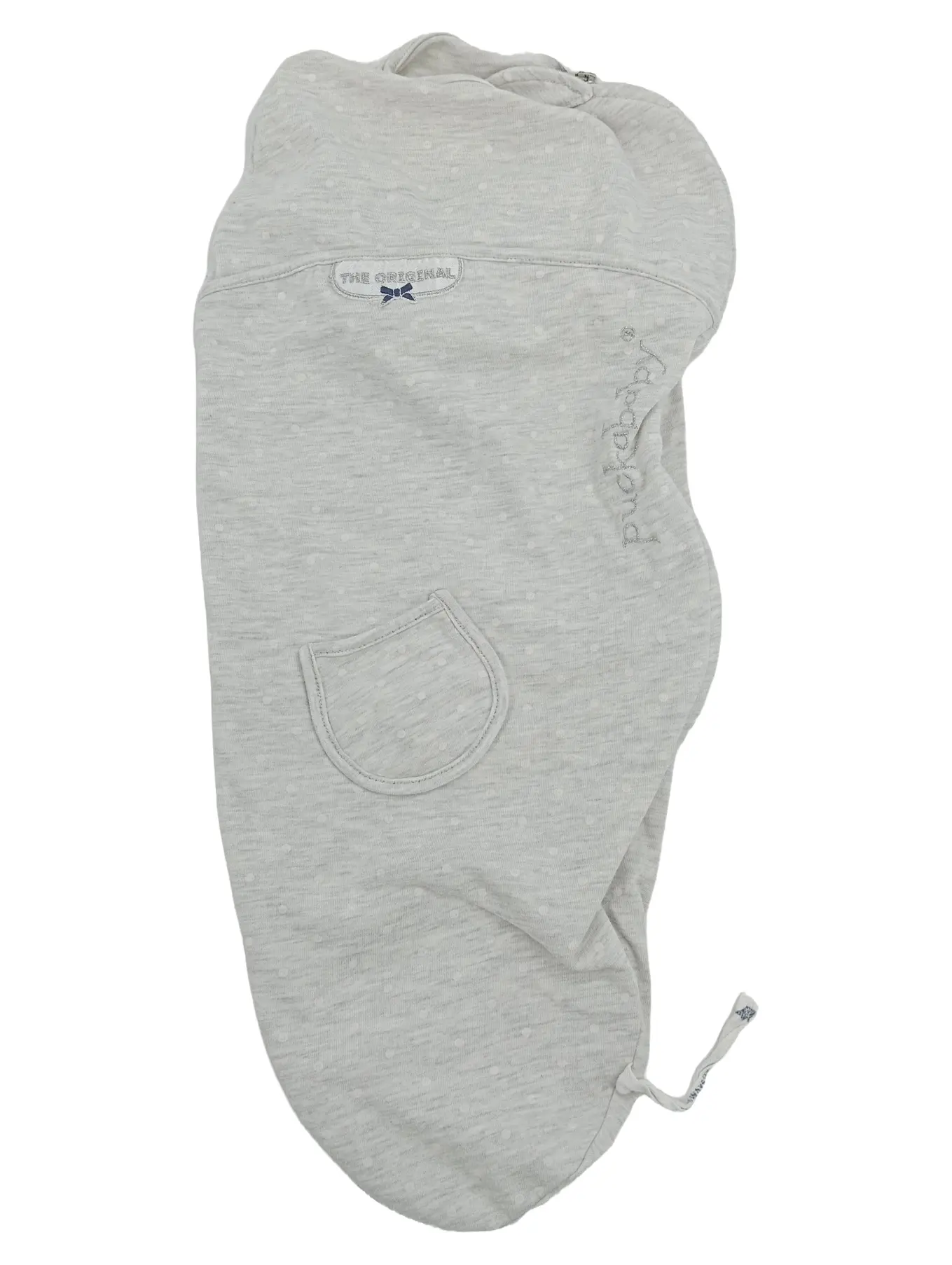 PUCKABABY Baby Schlafsack Wickelsack Gr. 56 Grau Punkte 67cm