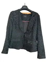 Vorschaubild 1 von Damen Blazer Schwarz Einheitsgröße Eleganter Tiermotiv Blazer