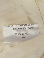 Vorschaubild 4 von Damen Faltenrock Gr. 42/L Beige Elegant Vintage Maxirock Polyester