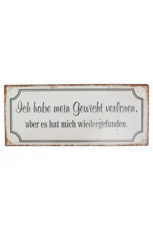 LA FINESSE Blechschild