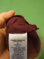 Vorschaubild 3 von Damen Bluse Rot Gr. 34/XS Casual Viskose