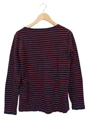 Vorschaubild 2 von Damen Pullover Gr. 38 Mehrfarbig Gestreift Casual Langarm