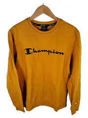 Vorschaubild 1 von Herren Sweatshirt Pullover Gelb Logo-Print Gr. S Streetwear