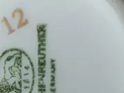 Vorschaubild 3 von Tasse Unterteller Porzellan Weiß Blumenmuster Klassisch