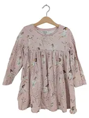 Vorschaubild 1 von Mädchen Kleid Freizeitkleid Tiermotive Rosa Gr. 116 Wolle