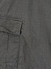 Vorschaubild 3 von Herren Cargo Shorts Kariert Grau W29 Freizeit Baumwolle