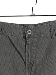 Vorschaubild 2 von Herren Cargo Shorts Kariert Grau W29 Freizeit Baumwolle