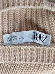 Vorschaubild 3 von Damen Strickjacke Cropped Rippstrick Beige Gr. 36/S Cardigan