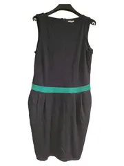 Vorschaubild 1 von Damen Freizeitkleid Gr. 42/XL Blau Midi Viskose Casual