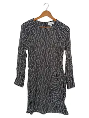 Vorschaubild 1 von & OTHER STORIES Damen Freizeitkleid Gr. 38/M Schwarz Vintage Elegant Rüschen