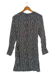 Vorschaubild 2 von & OTHER STORIES Damen Freizeitkleid Gr. 38/M Schwarz Vintage Elegant Rüschen